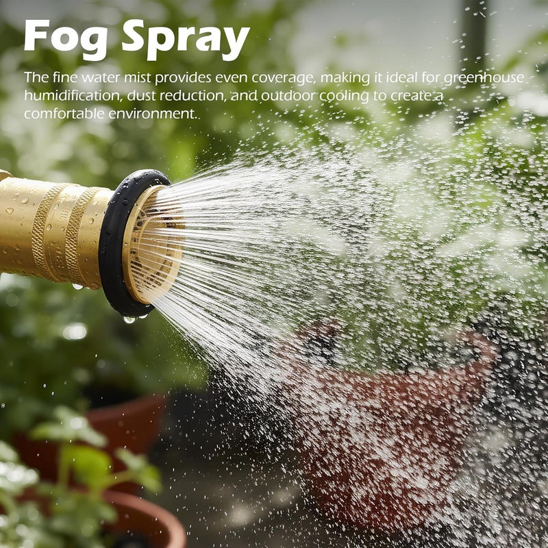 Mefape 1.5" NH/NST Fire Hose Nozzle, Brass Fire Equipment Spray Jet Fog Nozzle, Max. 100psi - Image 5